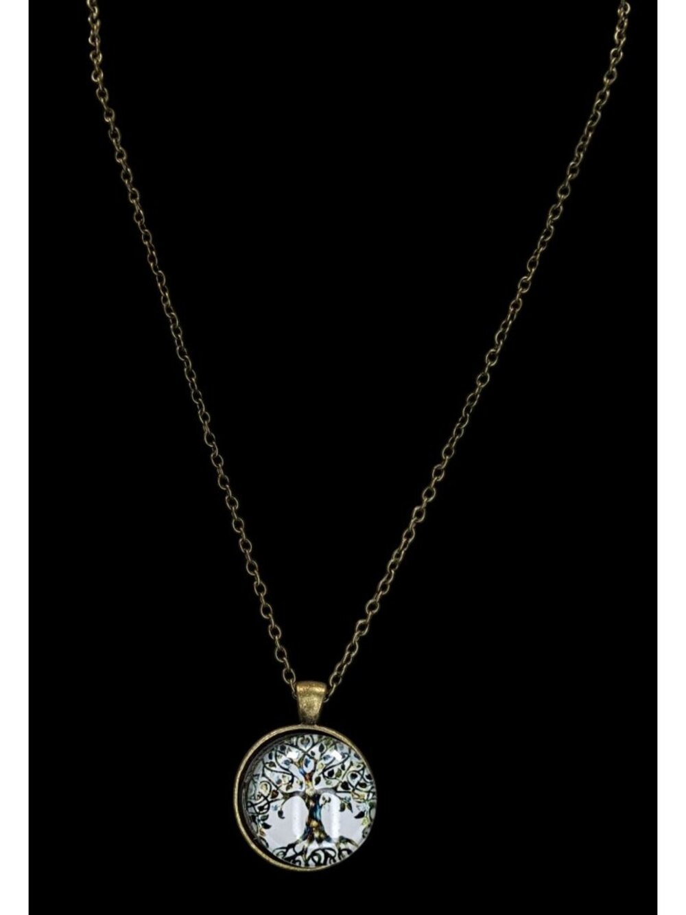 Tree Of Life Pendant Necklace With Antique Bronze Chain